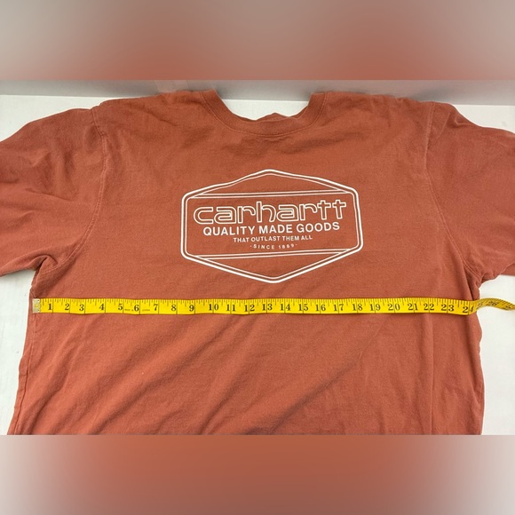 Carhartt Loose Fit T- Shirt Men's Size XLarge Orange - Picture 6 of 8